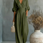 Chiara | Fluid Long Jumpsuit with Print