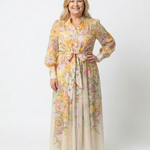 Cressida | Floral Sheer Long Sleeve Maxi Dress
