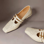 Marisol™ | Brogued Dual-Strap Mary Jane Pump