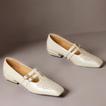 Marisol™ | Brogued Dual-Strap Mary Jane Pump