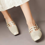 Marisol™ | Brogued Dual-Strap Mary Jane Pump