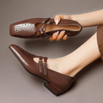 Marisol™ | Brogued Dual-Strap Mary Jane Pump