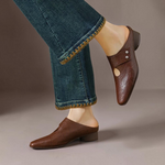 Olga™ | Genuine Leather Mules