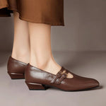 Marisol™ | Brogued Dual-Strap Mary Jane Pump