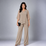 Vivienne | Elegant Chiffon Three-Piece Set