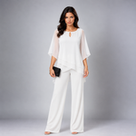 Vivienne | Elegant Chiffon Three-Piece Set