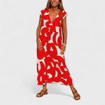 Abigail | Flowing V-Neck Dress