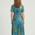 Zafrina | Abstract Pattern Midi Dress