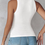 ChicMe Built-in Bra Ribbed Round Neck Tank Top