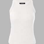 ChicMe Built-in Bra Ribbed Round Neck Tank Top