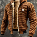 Hudson | Waffle-Knit Hooded Retro Jacket