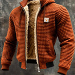 Hudson | Waffle-Knit Hooded Retro Jacket
