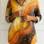 Astrid | Wave print blouse