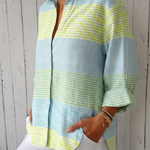 Filippa | Pastel Plaid Blouse
