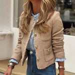 Celine | Cropped Collarless Jacket