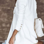 Hadley | Double-Breasted Gold-Button Blazer