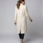 Scarlett | Women's Double-Breasted Long-Sleeve Midi Overcoat