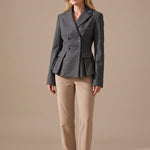Gwendolyn | Tailored Double-Breasted Peplum Blazer