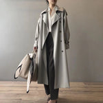Eleanor | Women's Double-Breasted Water-Repellent Long Trench Coat