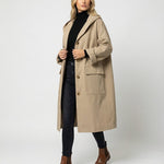 Olivia | Women's Long Waterproof Hooded Trench Coat