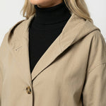 Olivia | Women's Long Waterproof Hooded Trench Coat