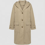 Olivia | Women's Long Waterproof Hooded Trench Coat