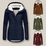 Harper | Women's Sherpa-Lined Hooded Quilted Jacket Fleece Winter Coat