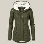 Harper | Women's Sherpa-Lined Hooded Quilted Jacket Fleece Winter Coat