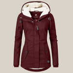 Harper | Women's Sherpa-Lined Hooded Quilted Jacket Fleece Winter Coat