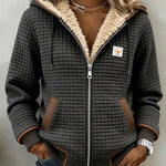 Sandra | Sherpa-Lined Quilted Zip-Up Hooded Jacket