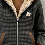 Silvana™ | Sherpa-Lined Quilted Zip-Up Hooded Jacket