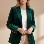 Octavia | Tailored Gold-Button Blazer