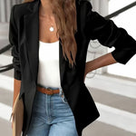 Isadora | Tailored Single-Button Ruched-Sleeve Blazer