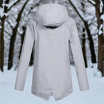 Layla | Women's Waterproof Hooded Rain Jacket Zip-Up Longline