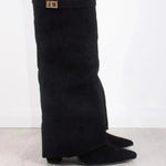 Isis | WOMEN'S LEATHER THIGH-HIGH BOOTS WITH BUCKLE