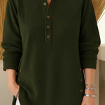 Brenda | Elegant Button-Detail Winter Sweater
