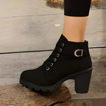 Taylor | Black Heeled Ankle Boots