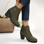 Felicidad | Black Heeled Ankle Boots